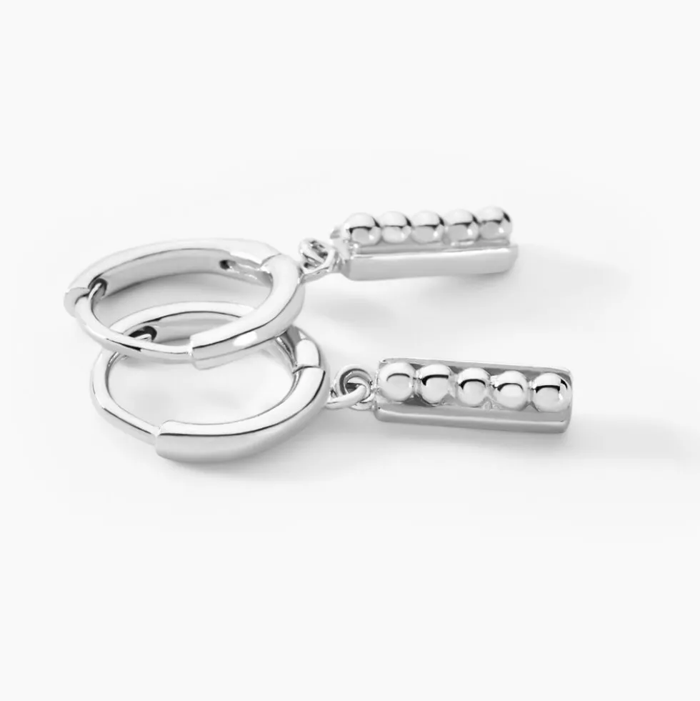Créoles Snook Argent Blanc