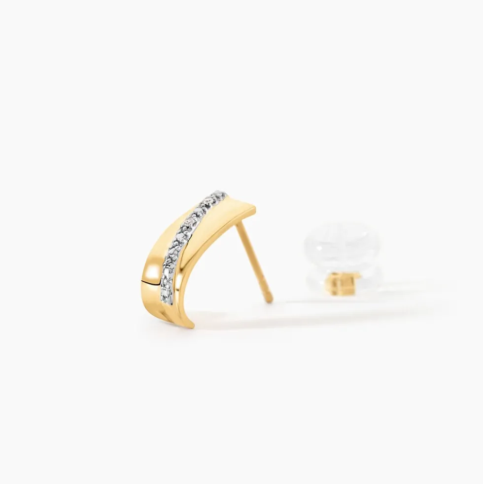 Créoles Timira Or Jaune Diamant