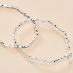 Créoles Ursula Argent Blanc