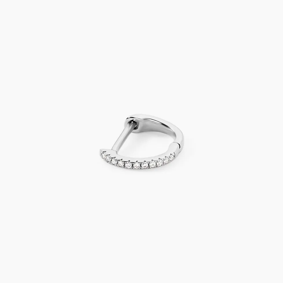 Créole Unitaire Aryanna Or Blanc Diamant