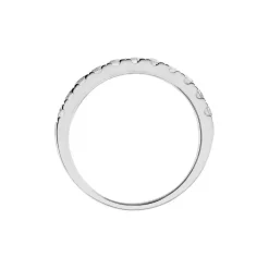 Demi Alliance Pristina Or Blanc Diamant Synthétique