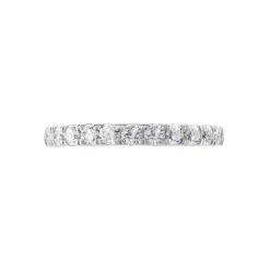 Demi Alliance Pristina Or Blanc Diamant Synthétique