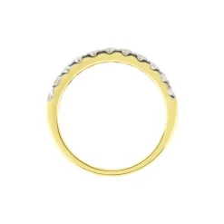 Demi Alliance Pristina Or Jaune Diamant Synthétique