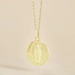 Medaille Or Jaune Vierge