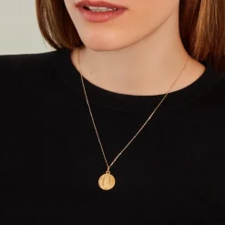 Medaille Or Jaune Vierge