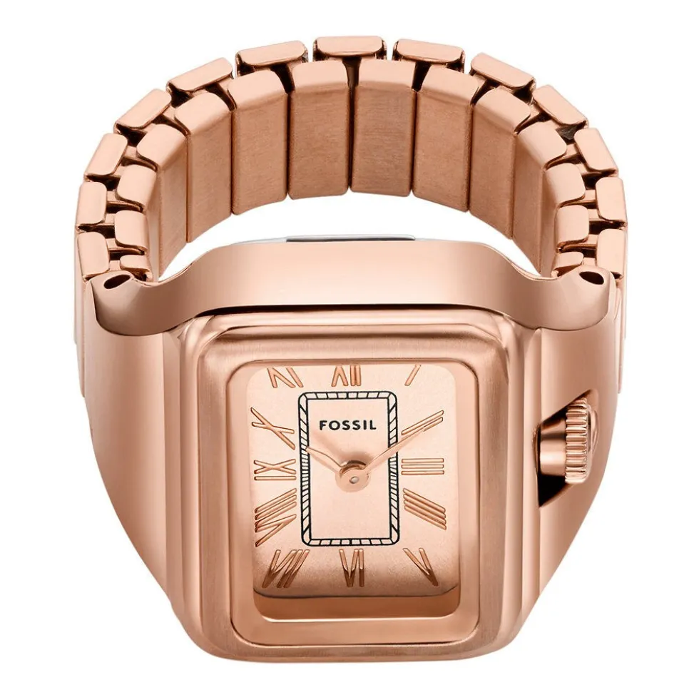 Montre Bague Fossil Raquel Watch Ring Rosé