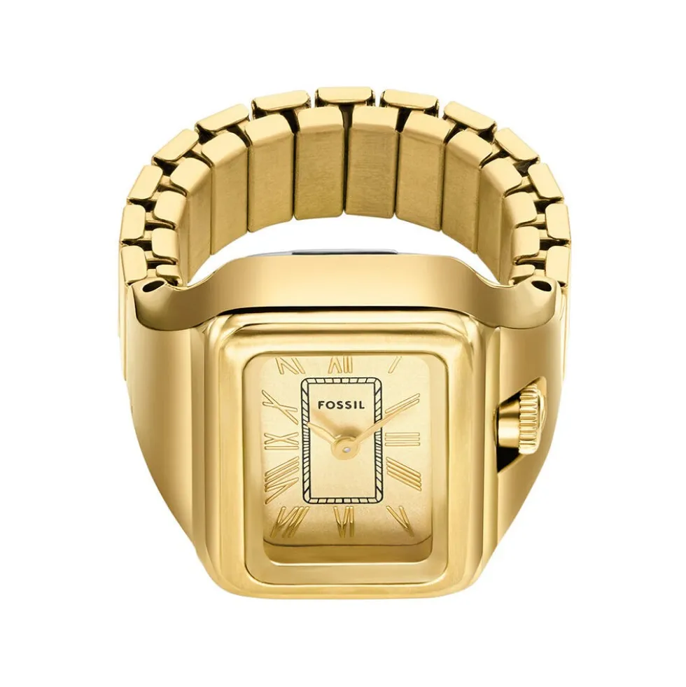 Montre Bague Fossil Raquel Watch Ring Doré