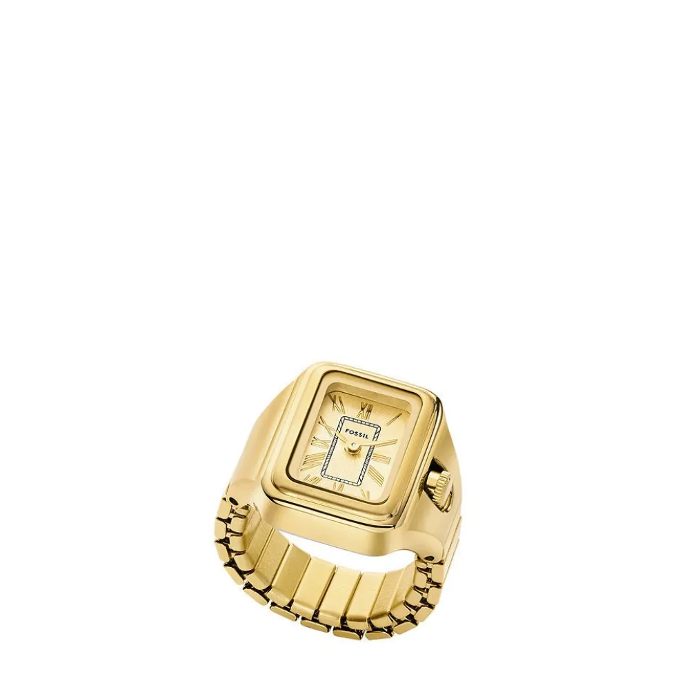 Montre Bague Fossil Raquel Watch Ring Doré