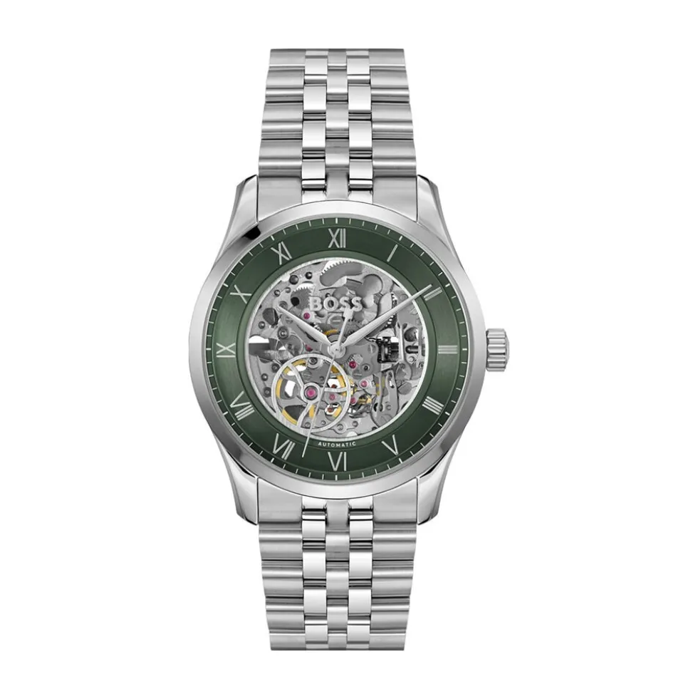 Montre Boss Principle Skeleton Vert