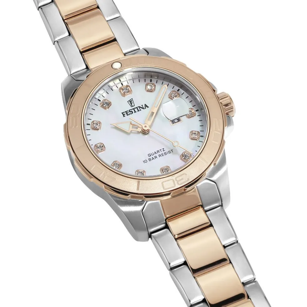 Montre Boyfriend Nacre Blanche