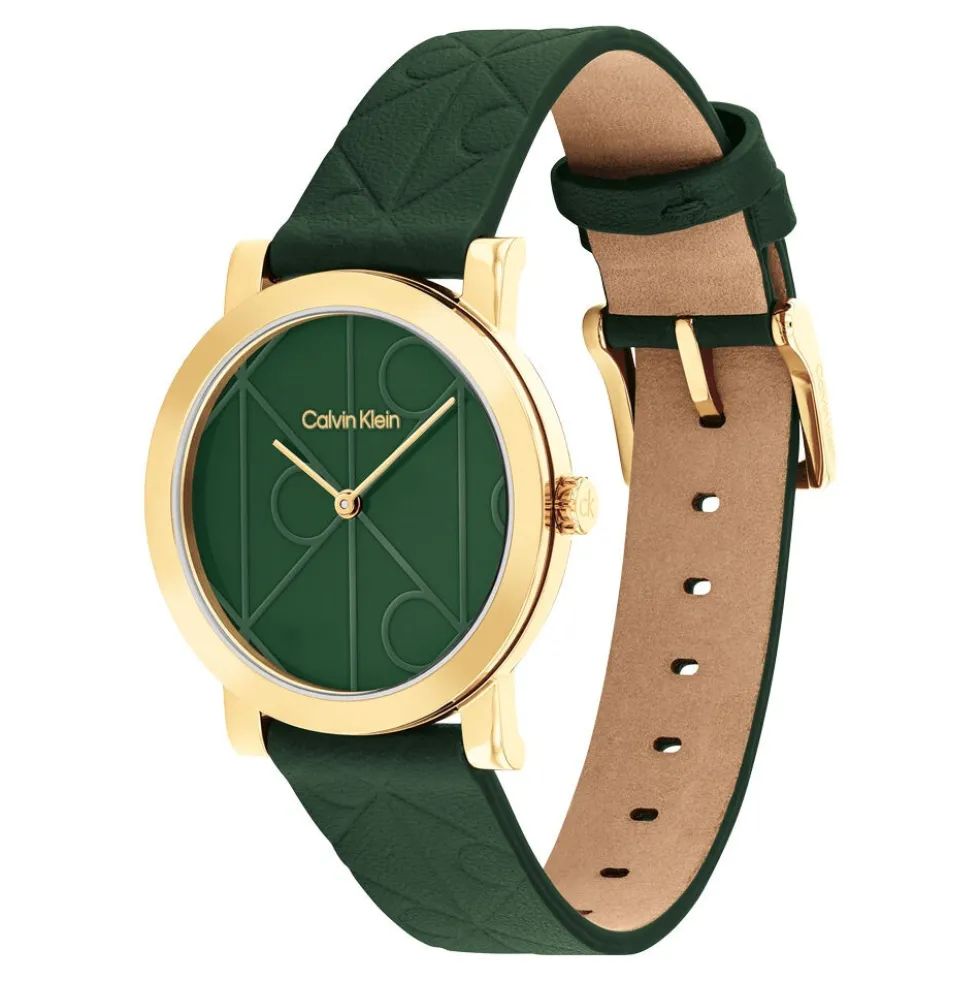 Montre Calvin Klein Monogram Vert