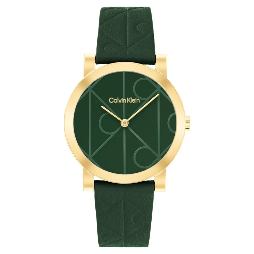 Montre Calvin Klein Monogram Vert
