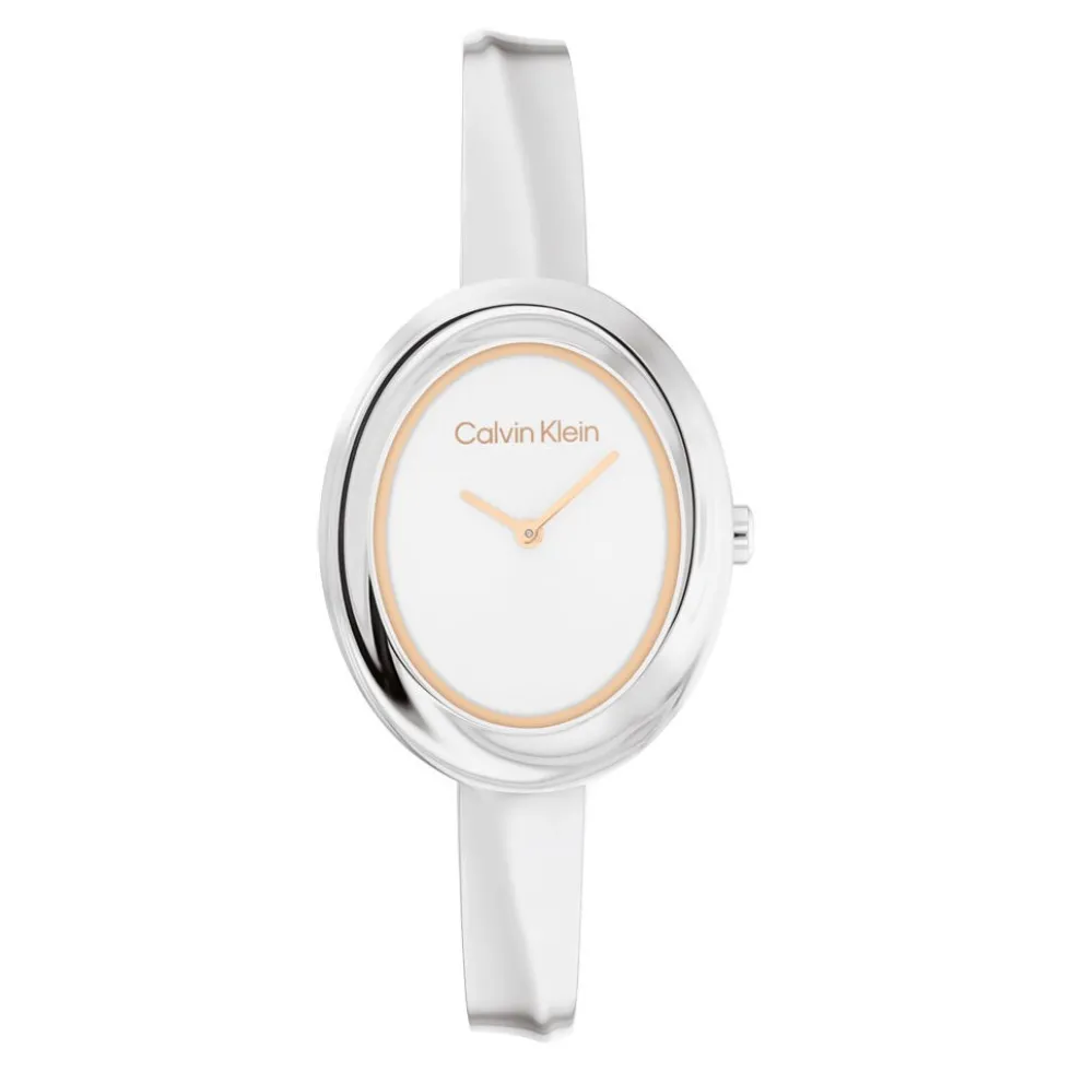 Montre Calvin Klein Twisted Bezel Blanc