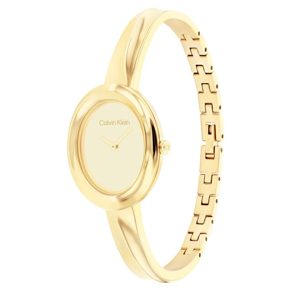 Montre Calvin Klein Twisted Bezel Doré