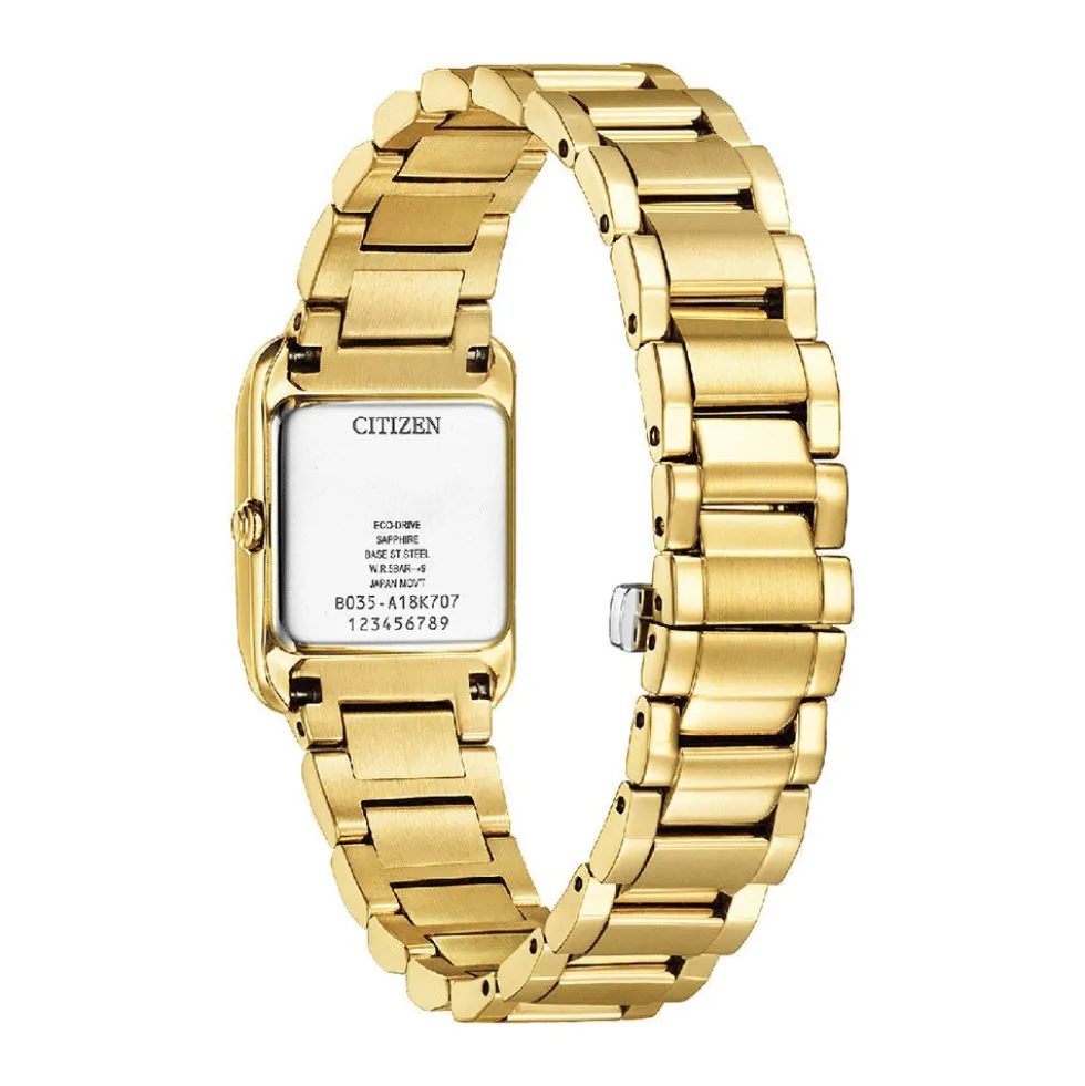 Montre Citizen Ladies Square Nacre Blanche