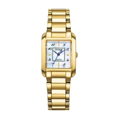 Montre Citizen Ladies Square Nacre Blanche
