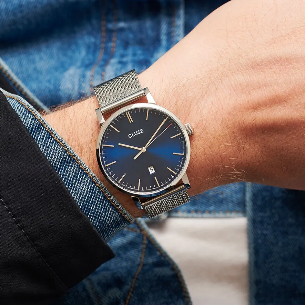 Montre Cluse Aravis Bleu