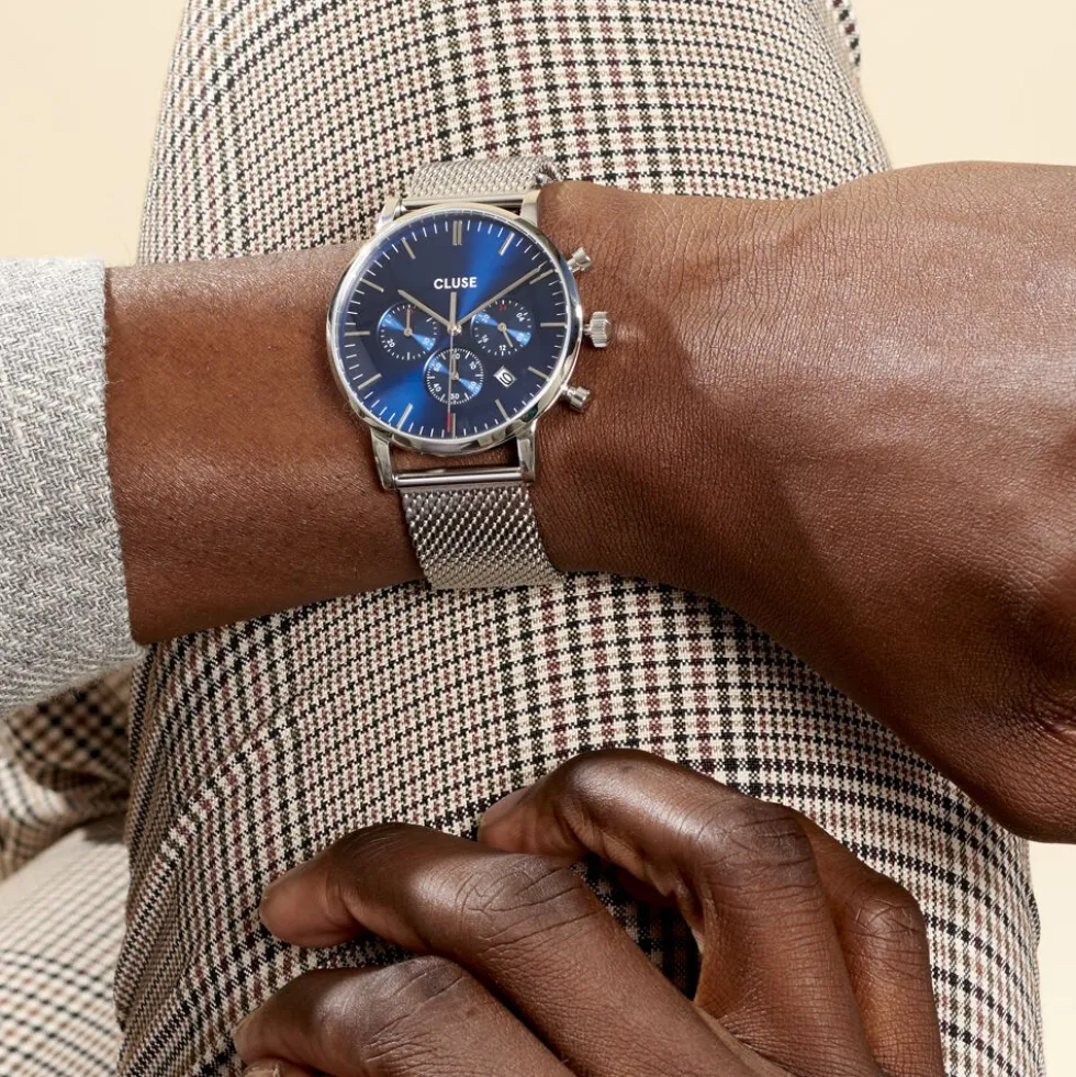 Montre Cluse Aravis Bleu