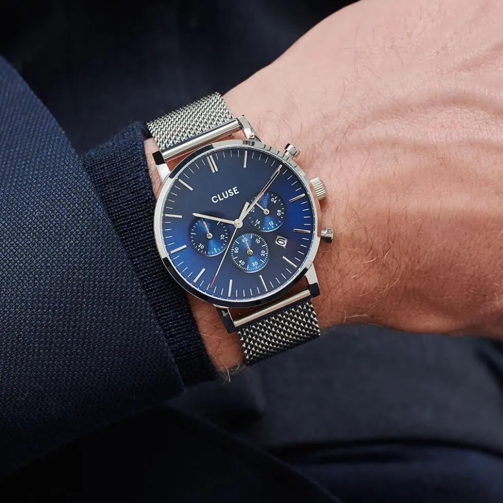 Montre Cluse Aravis Bleu