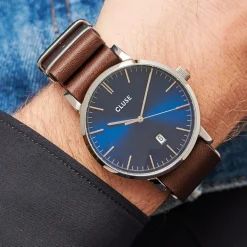 Montre Cluse Aravis Bleu
