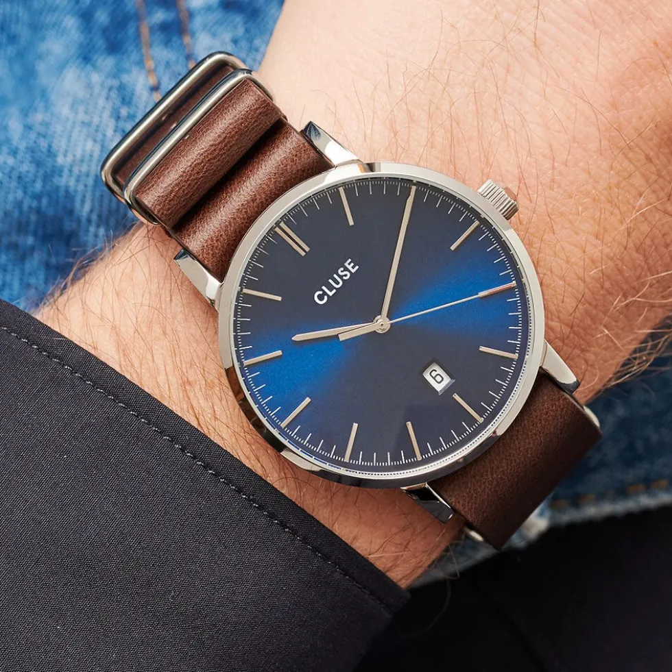 Montre Cluse Aravis Bleu