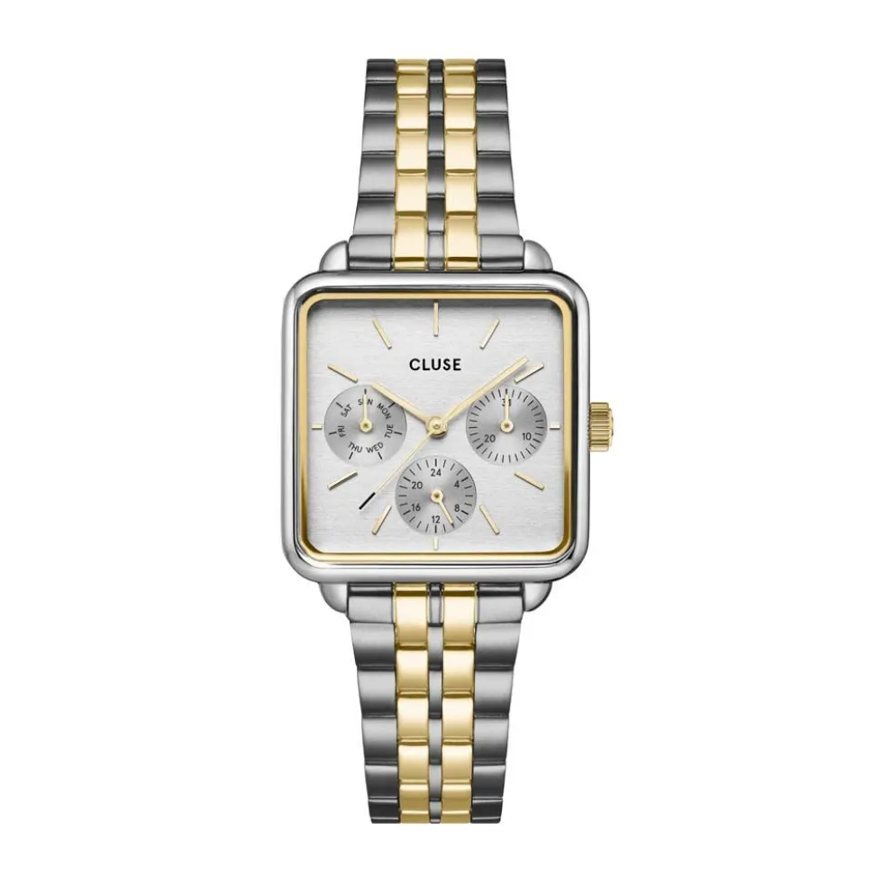 Montre Cluse La Tetragone Multifunction Argenté