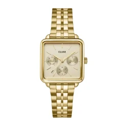 Montre Cluse La Tetragone Multifunction Doré