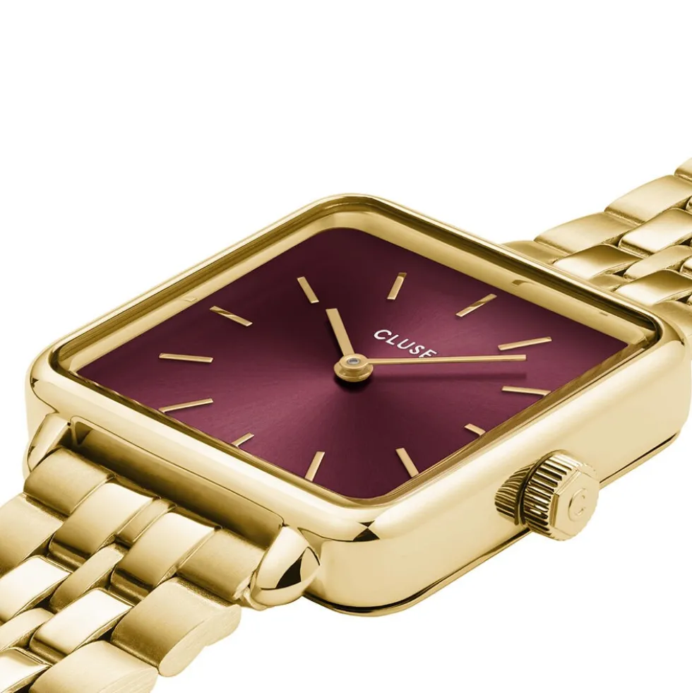 Montre Cluse La Tétragone Cerise