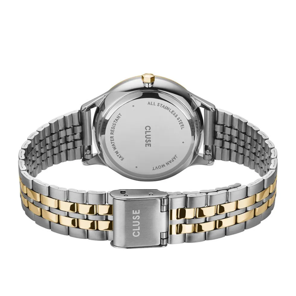 Montre Cluse Minuit Date Blanc