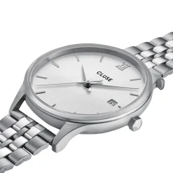 Montre Cluse Minuit Date Argenté