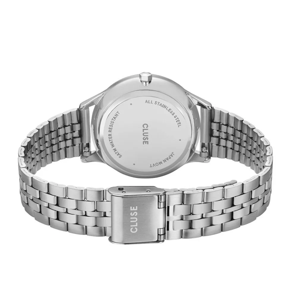 Montre Cluse Minuit Date Argenté