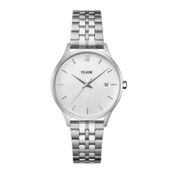 Montre Cluse Minuit Date Argenté