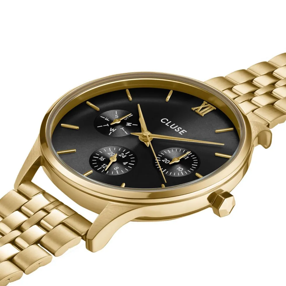 Montre Cluse Minuit Multifonction Noir