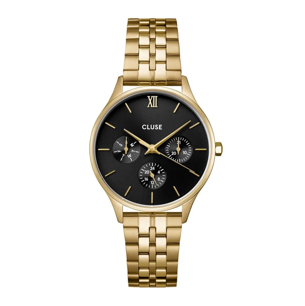 Montre Cluse Minuit Multifonction Noir