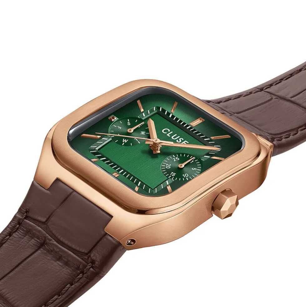 Montre Cluse Quadrus Multifonction Vert