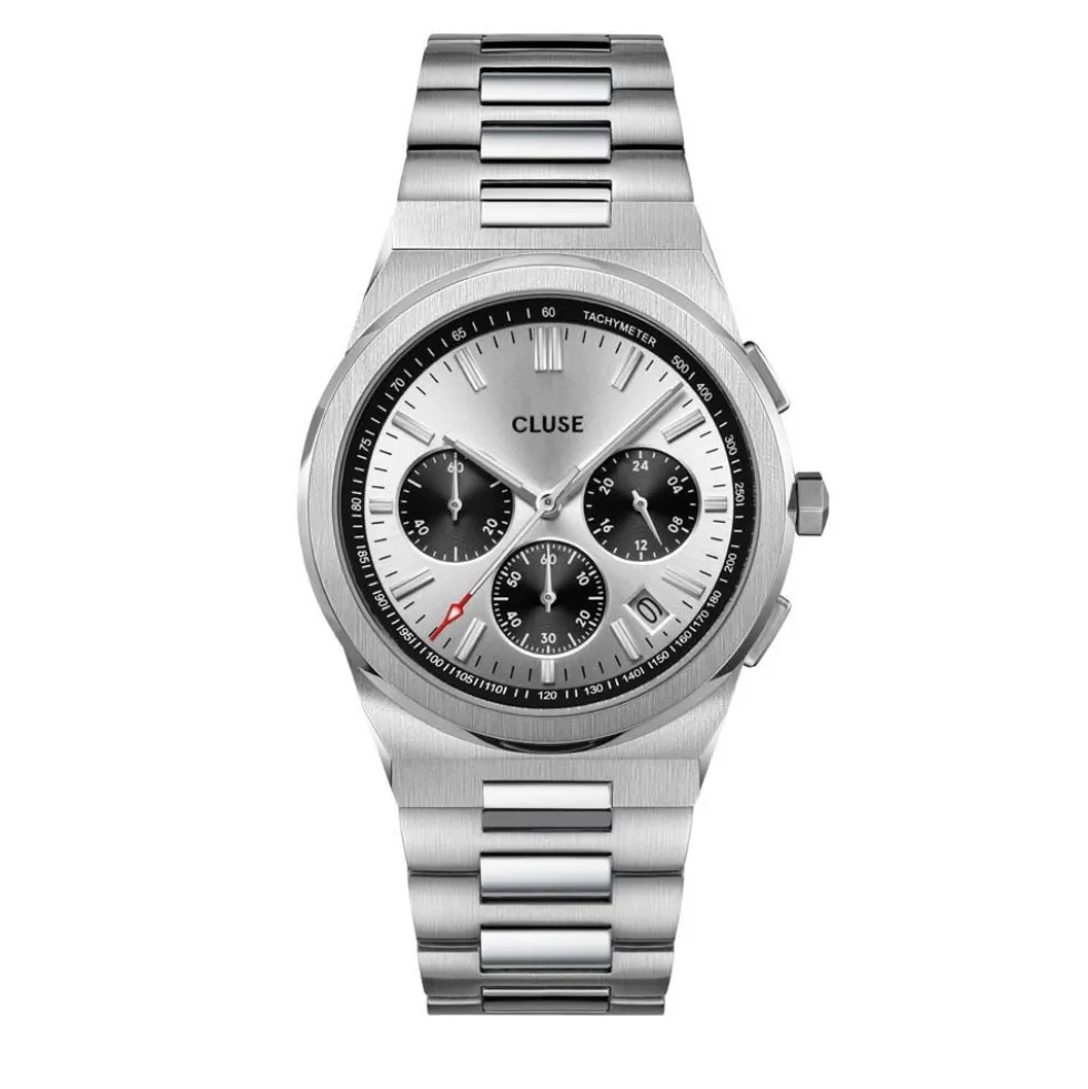 Montre Cluse Vigoureux Chrono Argenté
