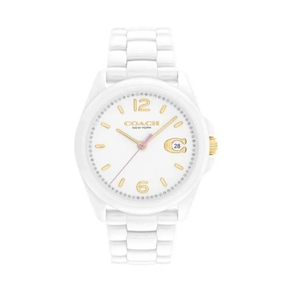 Montre Coach Greyson Blanc