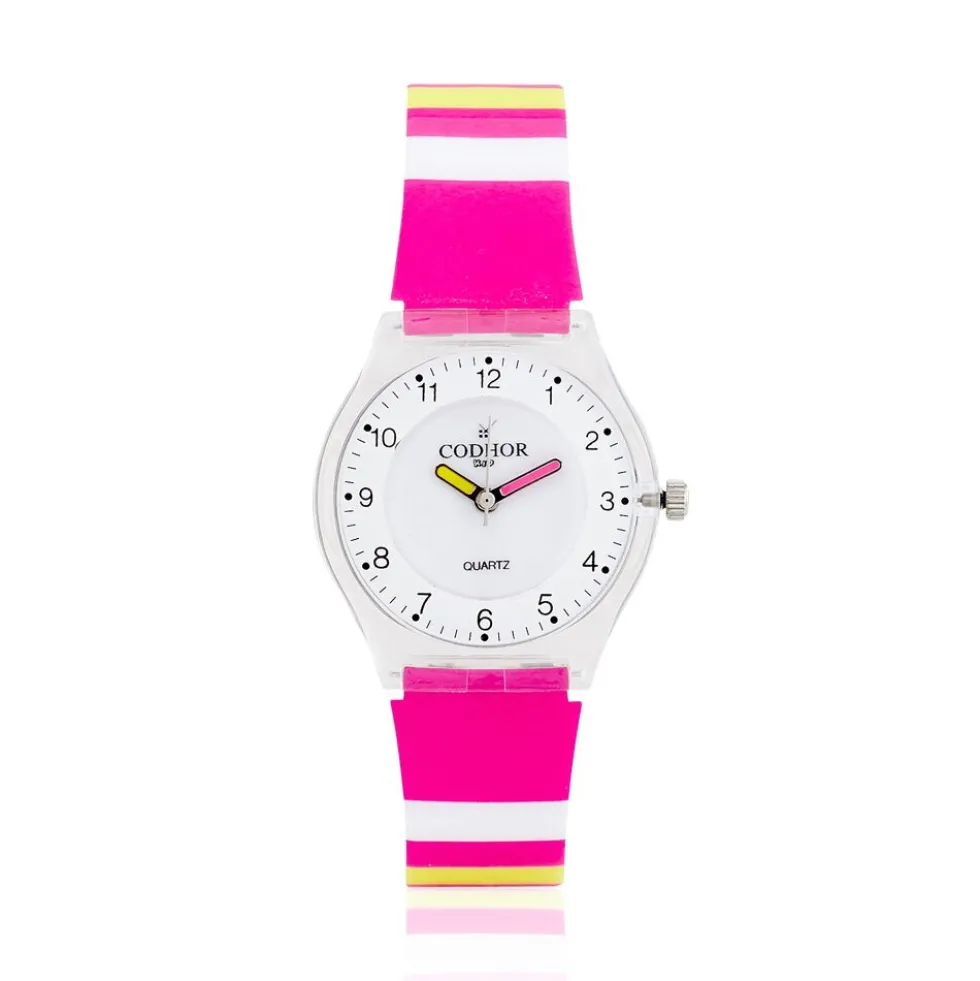 Montre Codhor Kid Rayure Blanc