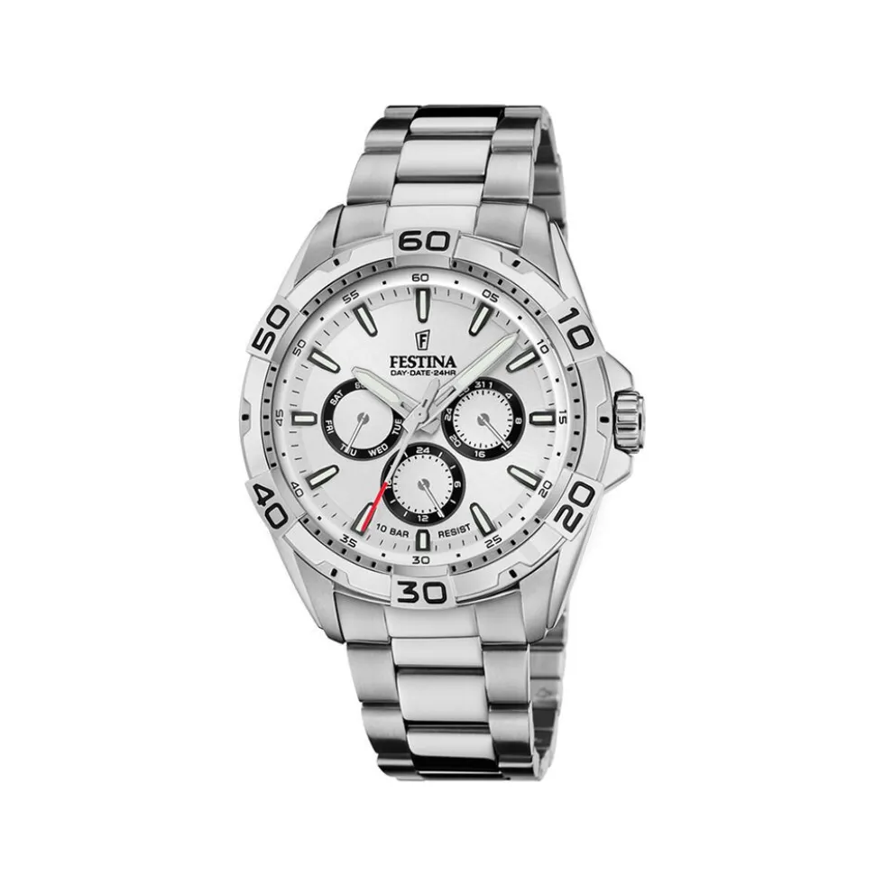 Montre Festina Multifonctions 45 Argenté