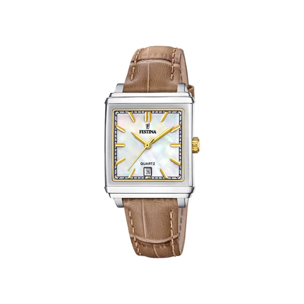 Montre Festina On The Square Nacre Blanche