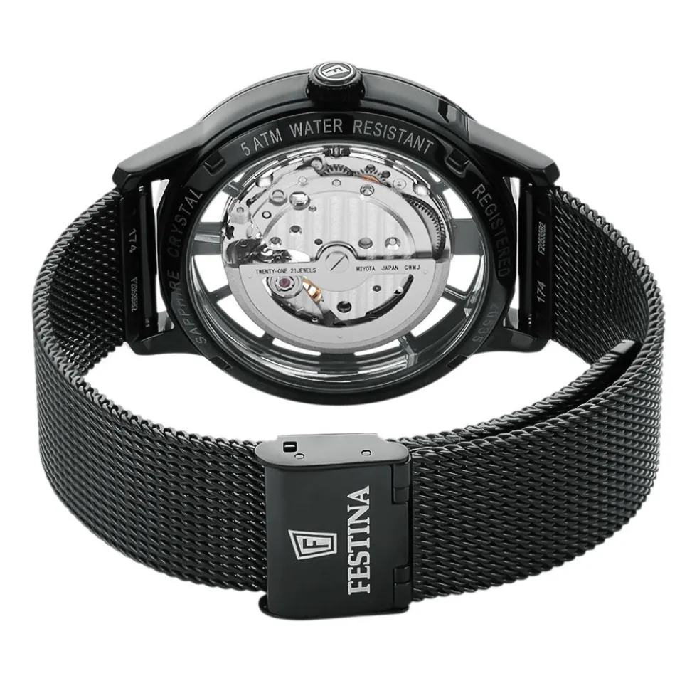 Montre Festina Squelette Blanc