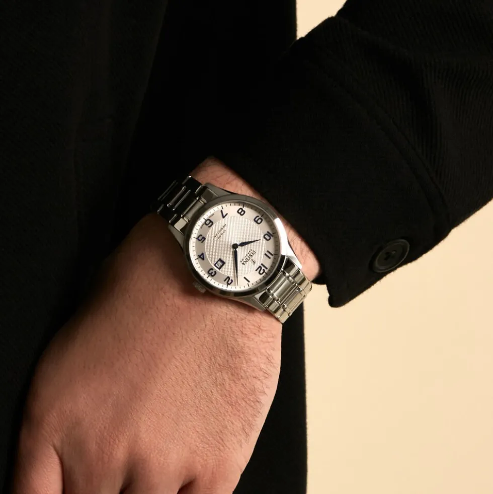 Montre Festina Swiss Made 40 Argenté
