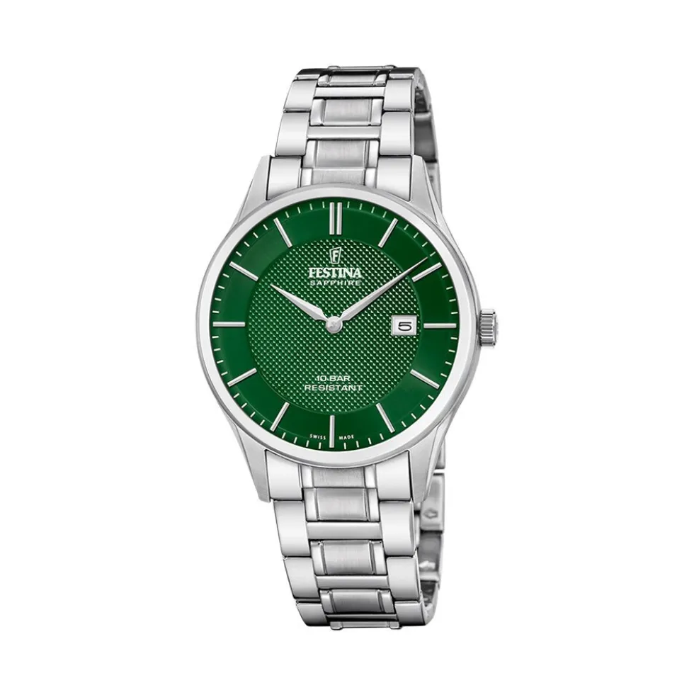 Montre Festina Swiss Made 40 Vert