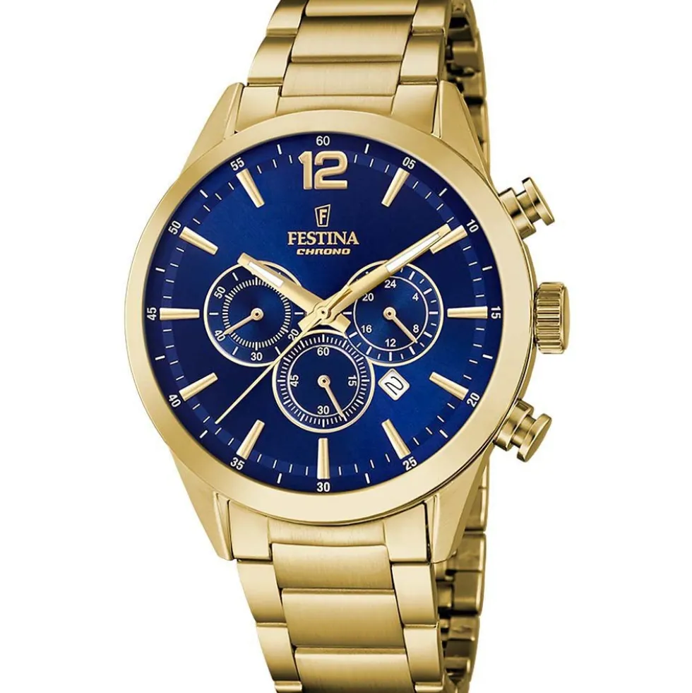 Montre Festina Timeless Chronograph Bleu