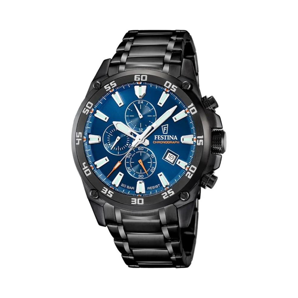 Montre Festina Timeless Chrono 47 Bleu