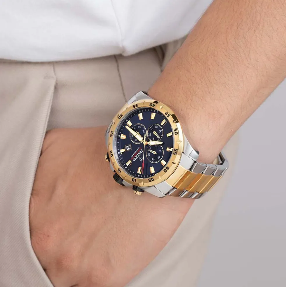 Montre Festina Timeless Chronograph Bleu