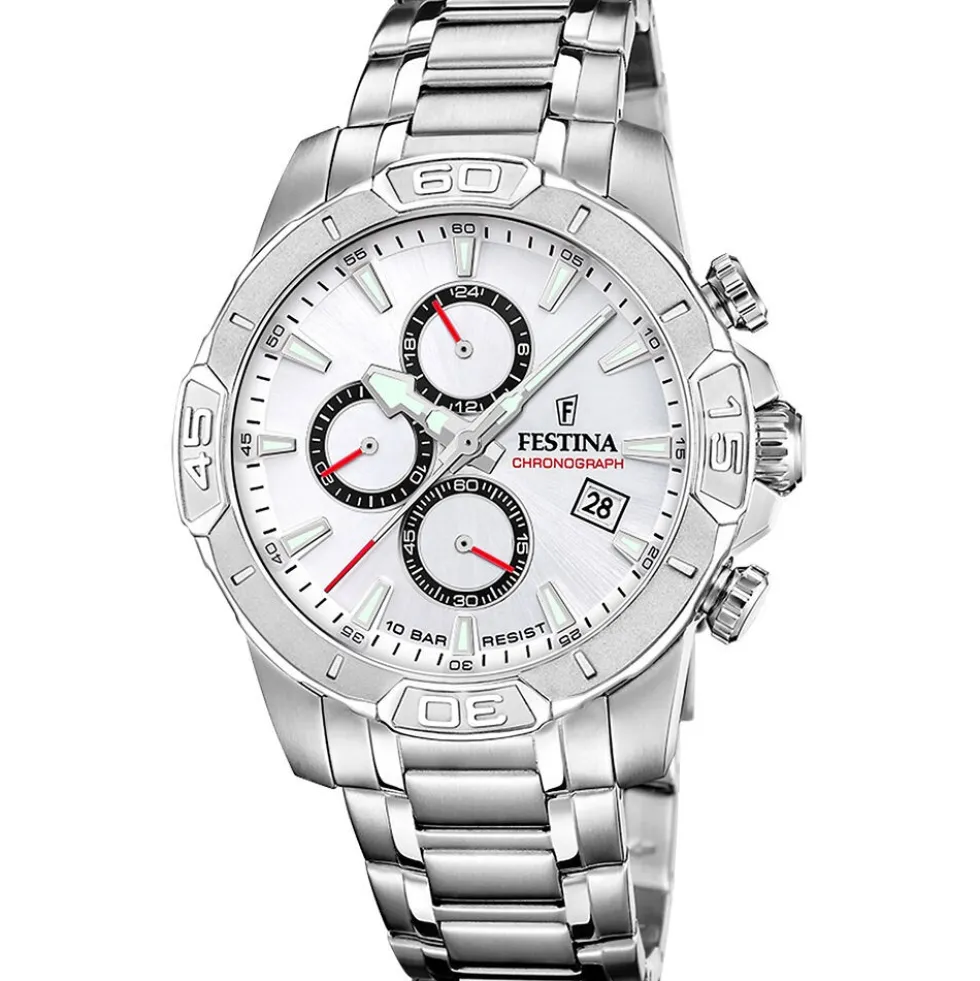 Montre Festina Timeless Chronograph Argenté