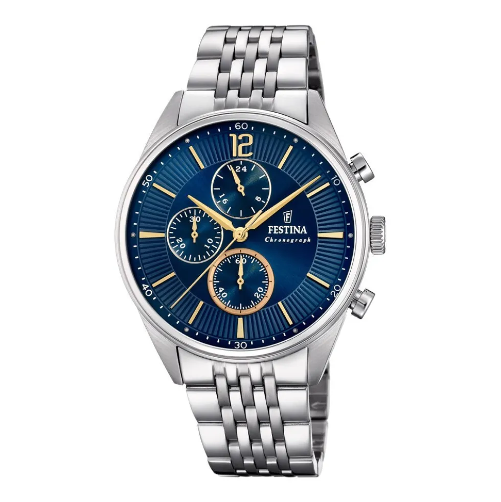 Montre Festina Timeless Chronograph Bleu