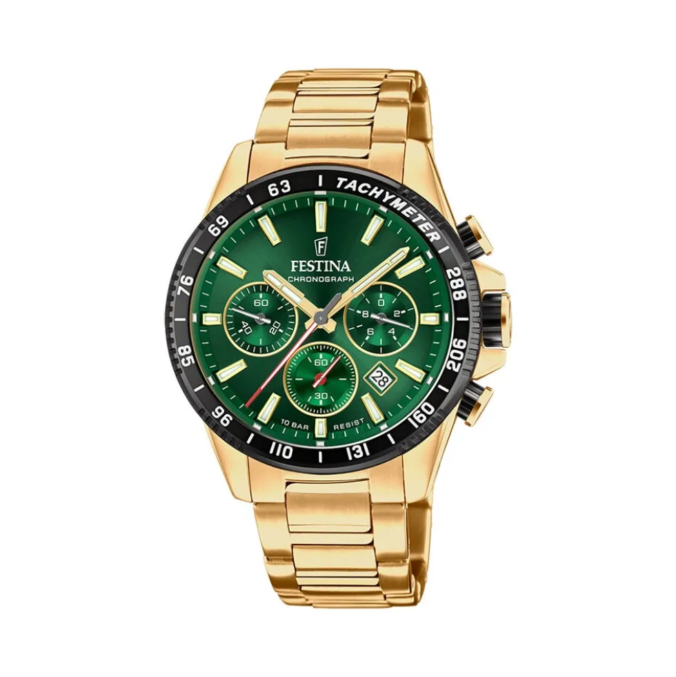Montre Festina Timeless Chrono 45-2 Vert