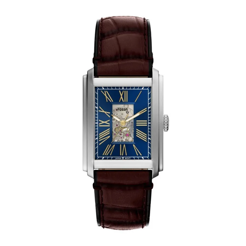 Montre Fossil Carraway Automatic Bleu